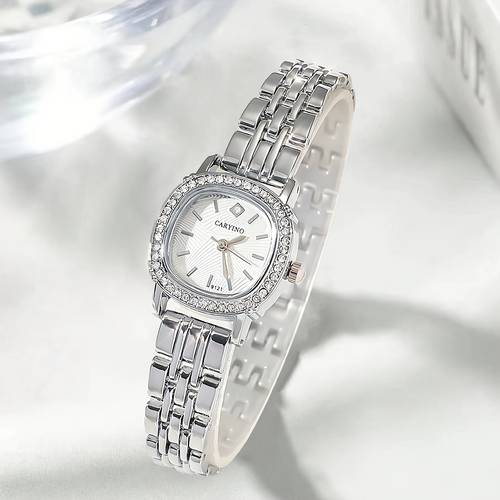 1pc elegant versatile womens watch with rhinestones holiday gift middle eastern