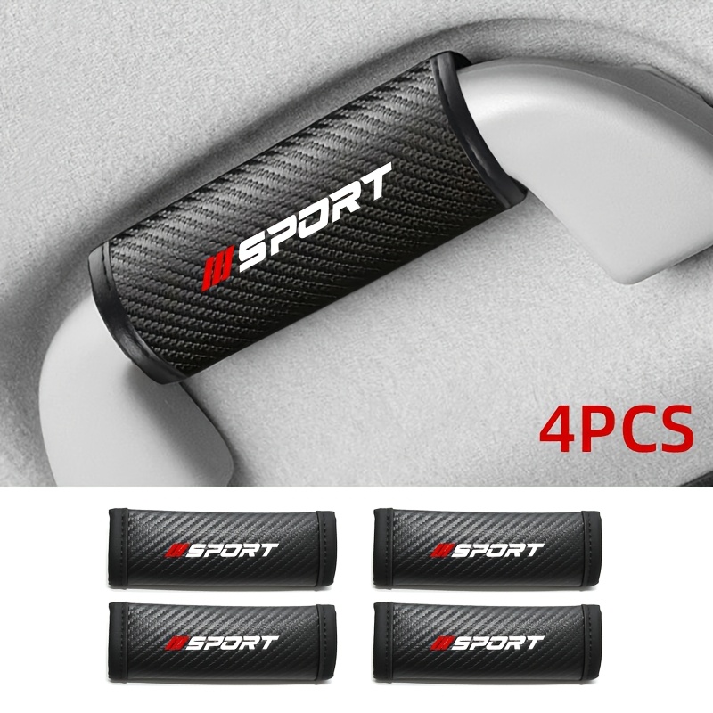 TEMU 4pcs Set Of Sporty Car Door Handle Covers, Car Grip Handle Caps, Suitable For 1, 3, 5, 7 Series And X1, X3, X4, X5, X6, Suitable For , For , For