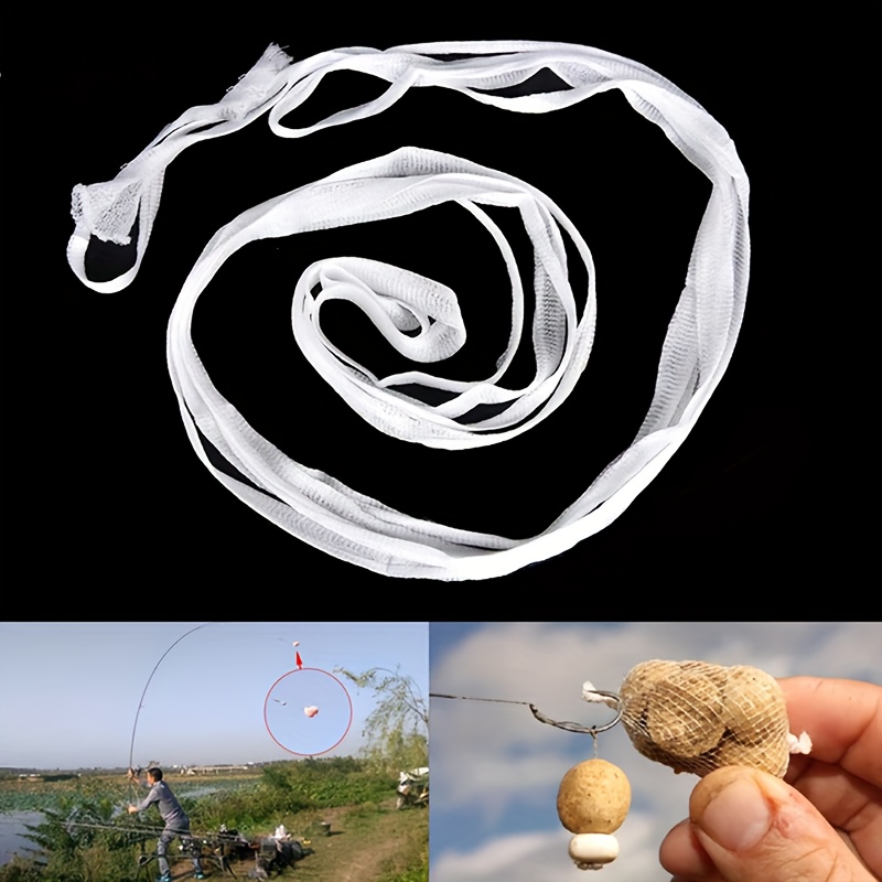 10 stuks 5m pva viskerijmouw pva viskerijtas mouw wateroplosbare mouw karper vissen voeder val vleesvangers vissen gereedschap 25mm/37mm