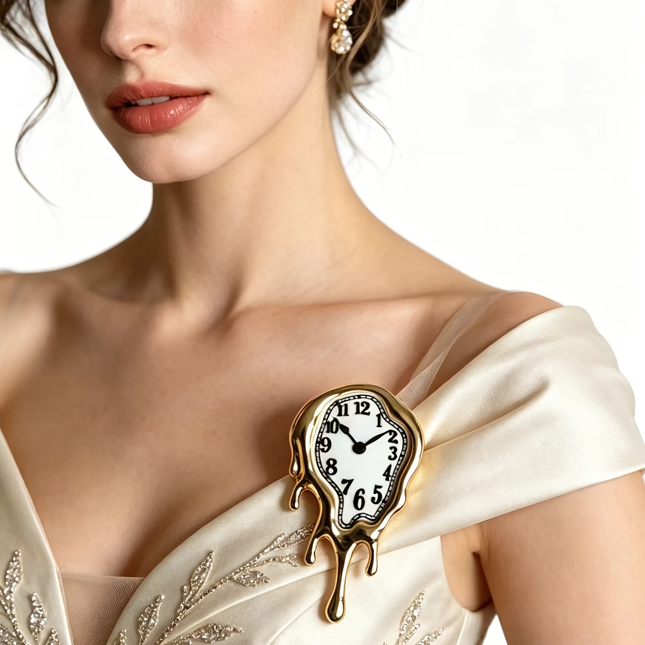 TEMU Broche artístico de moda con goteo