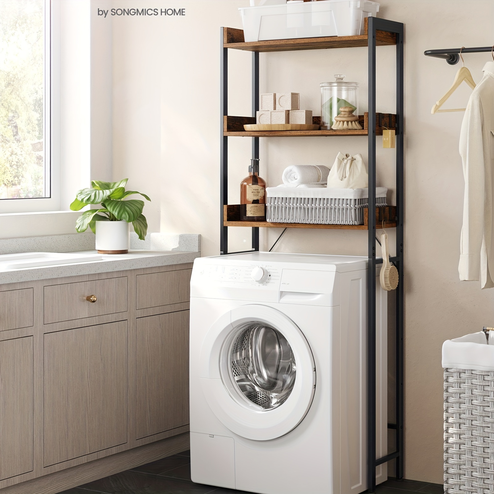

1pc Over The , 3- Bathroom , Over Bathroom Organizer 4