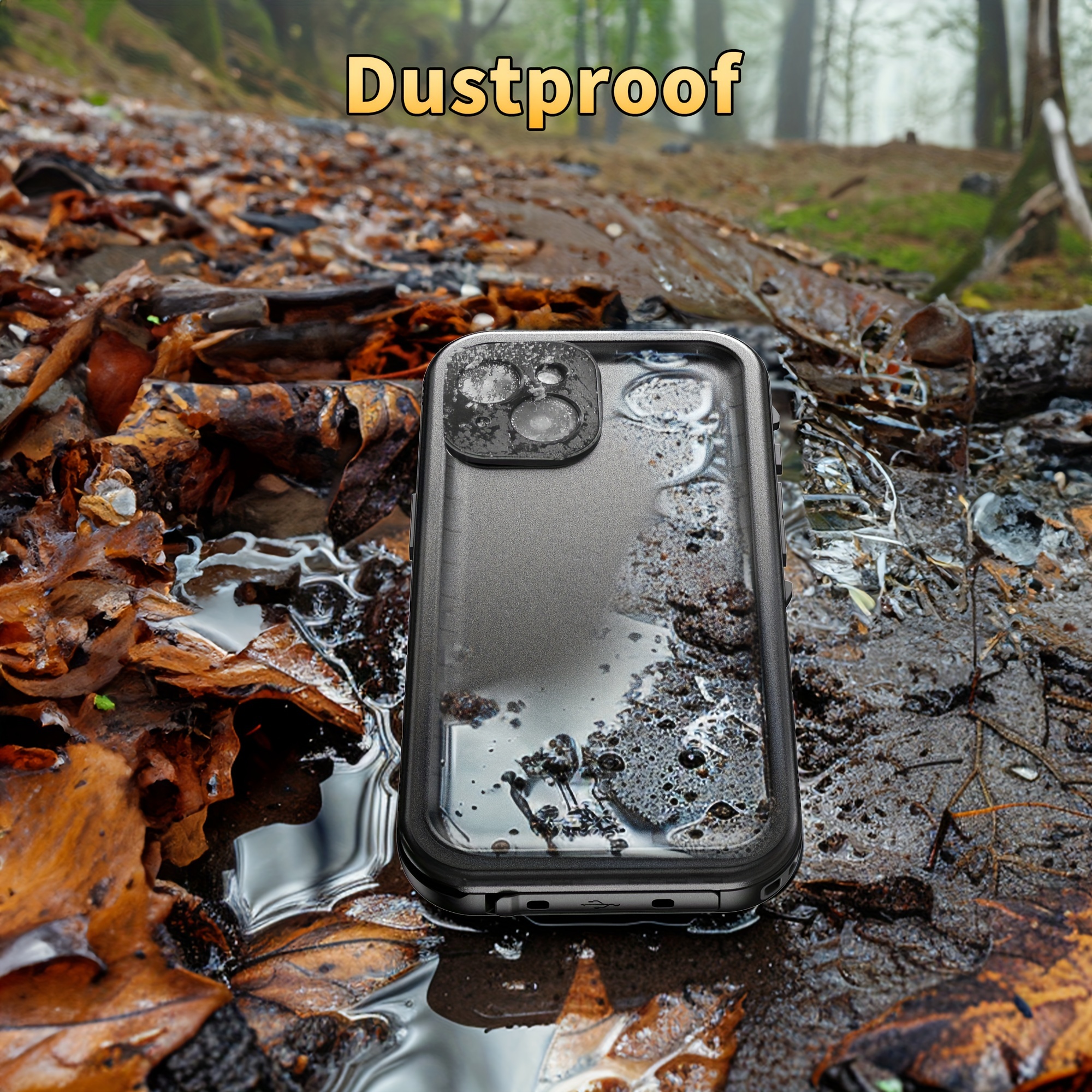 Waterproof Case for iPhone 16 15 14 13 12 11 Pro Max Plus Mini SE2 SE3 7 8 - Full-Body Heavy Dutywith Built In Tempered Glass Screen Protrctor Dustproof Shockproof Underwater Diving Swimming Phone Case, Outdoor Activities, Rugged Design, Adventure
