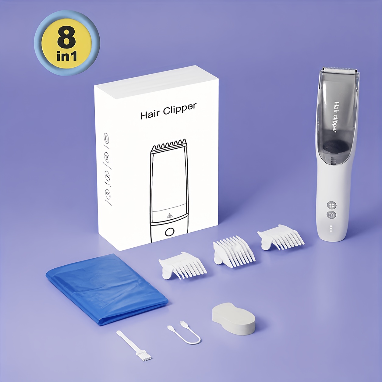 Image of Rtics Kids & Teen Electric Hair Clipper Suitable For & - Smart Vacuum Hair System With Blower, Usb- Lithium Battery, Haircut Kit For ' Grooming (ideal For & Travel)