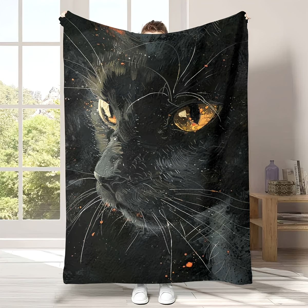 Vintage Cat Knit Blanket outlet