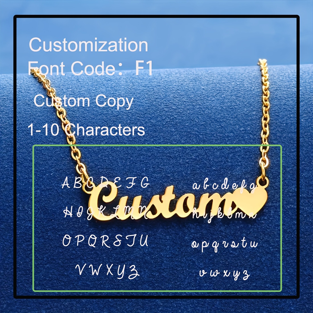 TEMU Personalized -shaped Name Necklace - Custom Engraved Jewelry Gift, Elegant Heart Pendant Necklace, Perfect For Valentine's Day, Anniversary,