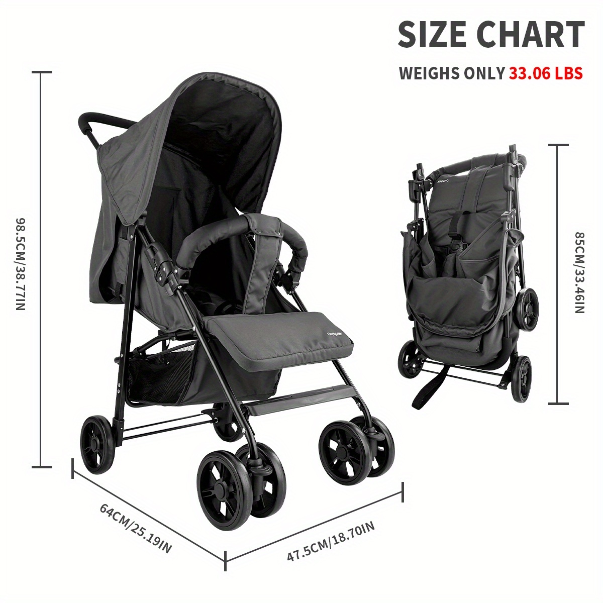 in stroller baby products lightweight folding stroller Temu