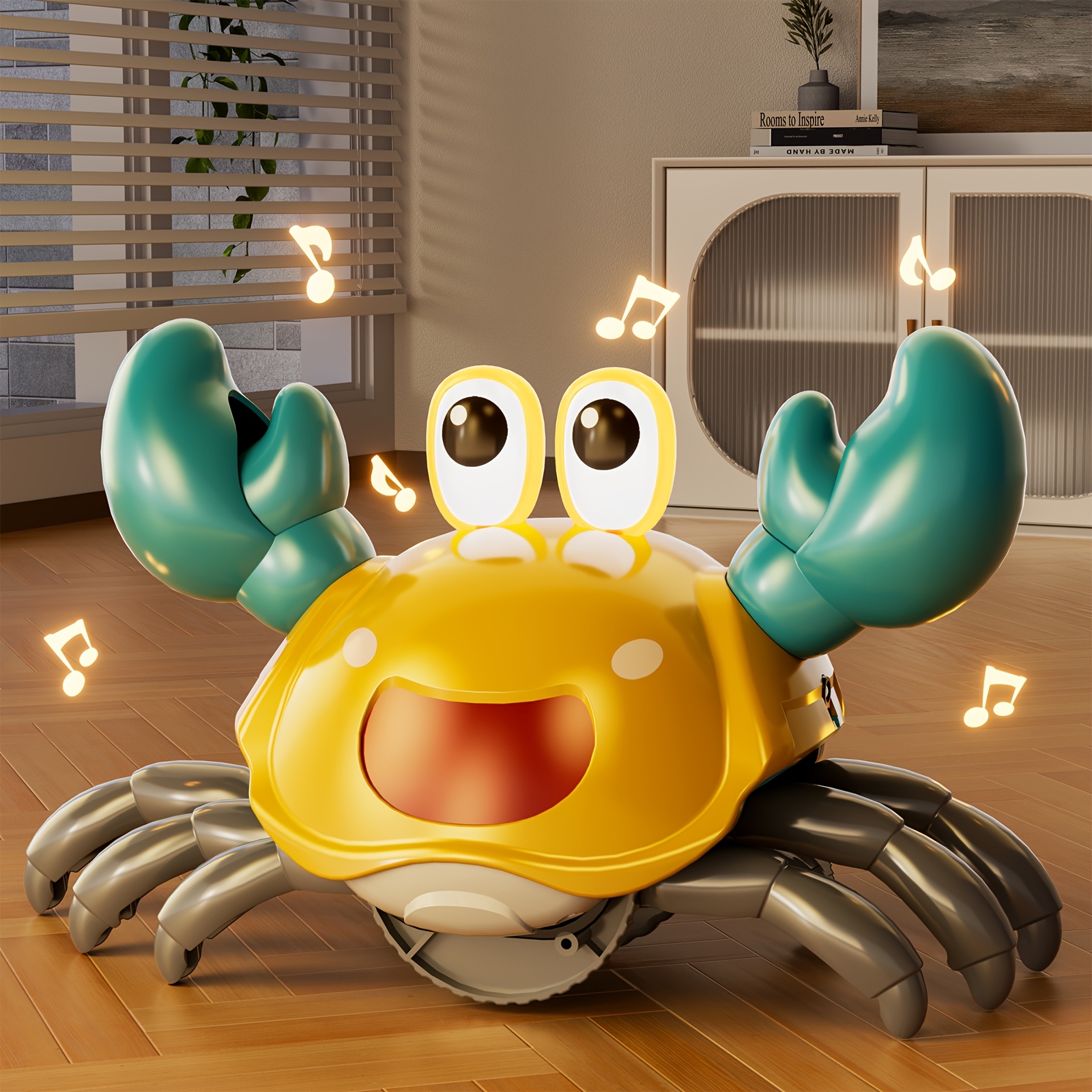 illuminated crawling crab toy dancing and walking educational toy for learning gift for crawly crab enthusiasts 5