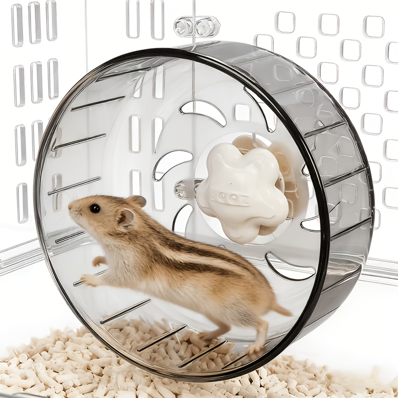 TEMU Quiet Silent Hamster Wheel With Honeycomb Bag & Ball Bearing System - Compact Suitable For Hamsters, Small Pets Exercise Wheel Toy For Cage