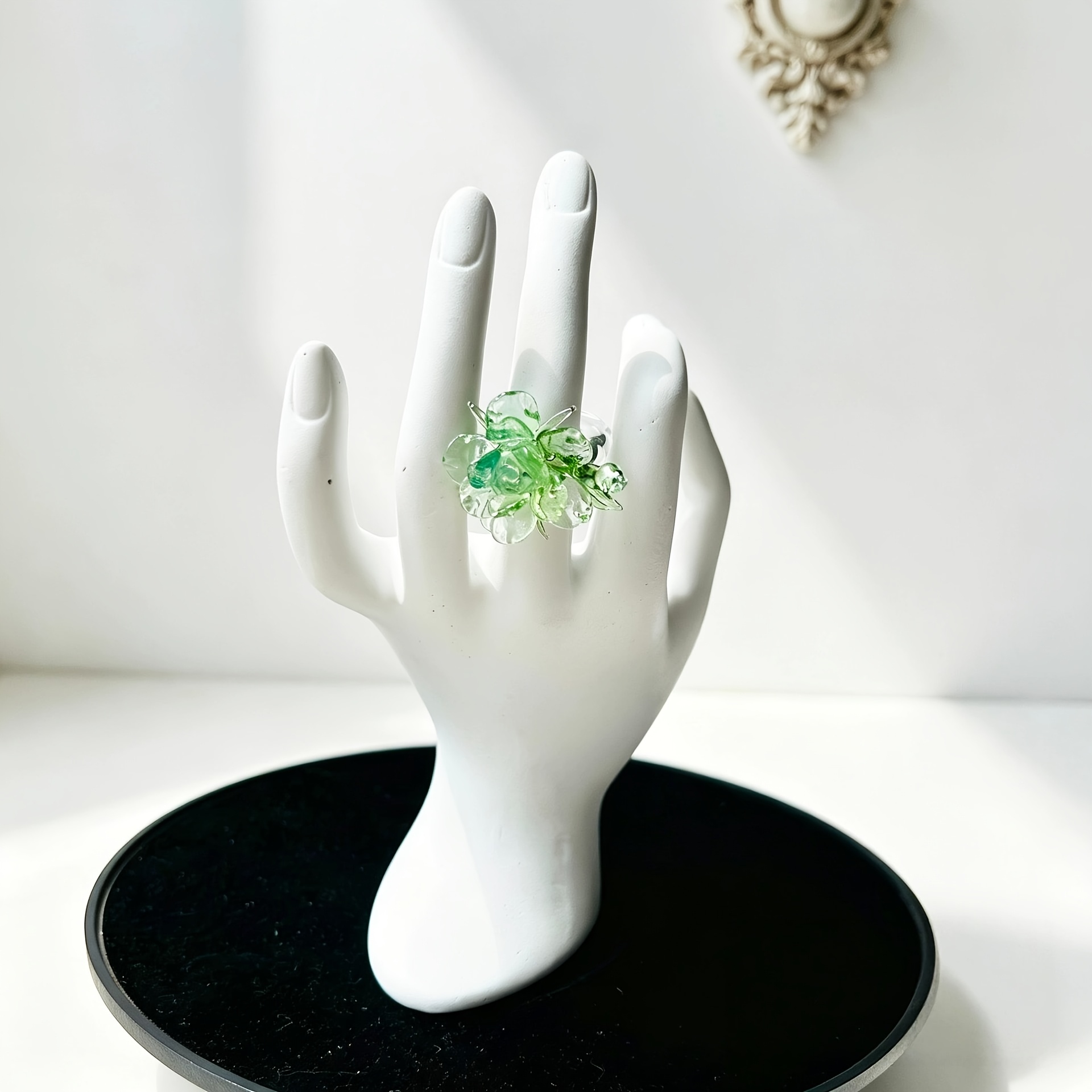 Zibo Glazed Ornament Ring, Handmade Glass Gift