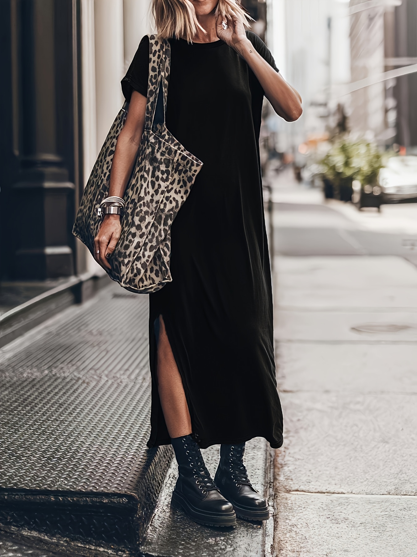corset midi dress with sleeves Moon River :: Puff Sleeve Corset Midi Dress