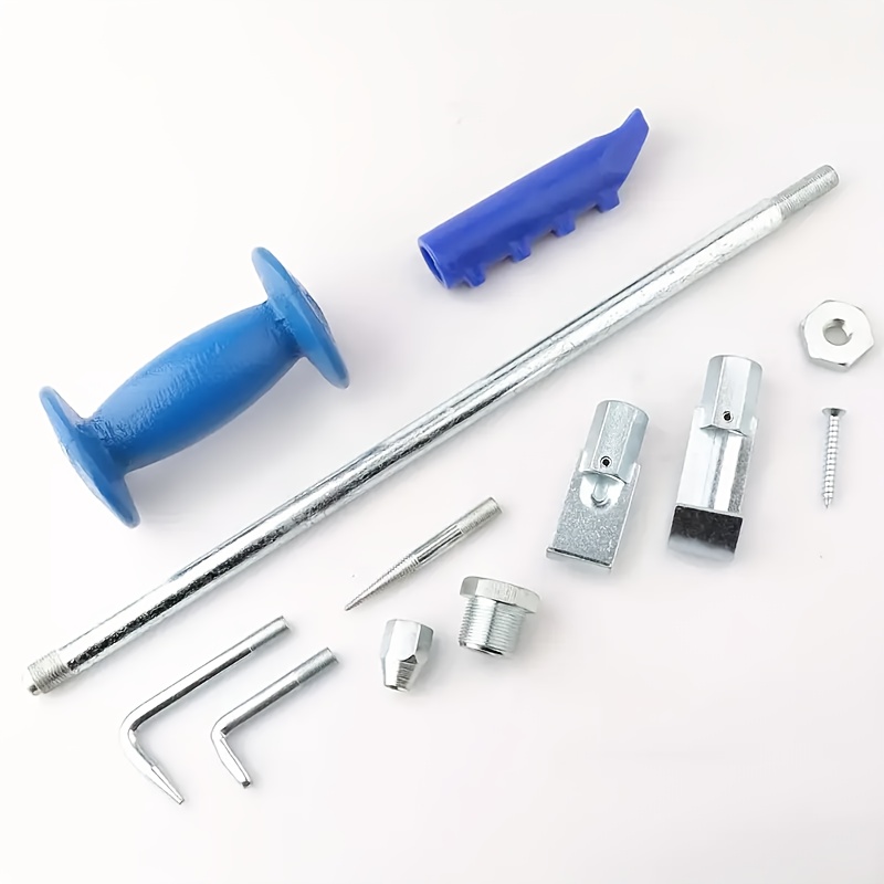 TEMU 9pcs Auto Slide Hammer, Dent Puller Slide Hammer Auto Body Dent Repair Tools Kit , 5lb Puller Kit For Hail Dent Removal On Car Body