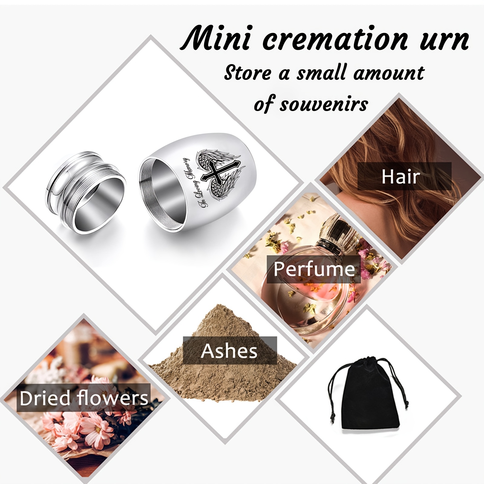 Mini Urns for Ashes, Keepsake Cremation Urns for Human/Pet Ashes