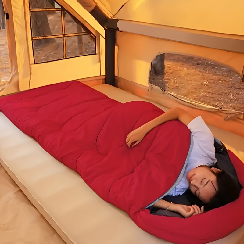 4-Season Lightweight Sleeping Bag for Adults, Boys & Girls - Compact Compression Sack, Warm & Cold Weather Camping & Hiking Gear, 100% Polyester All-Season Backpacking Sleeping Bag for Spring, Summer, Fall, Winter, Sleeping Bag for Camping, Versatile Outdoor Gear