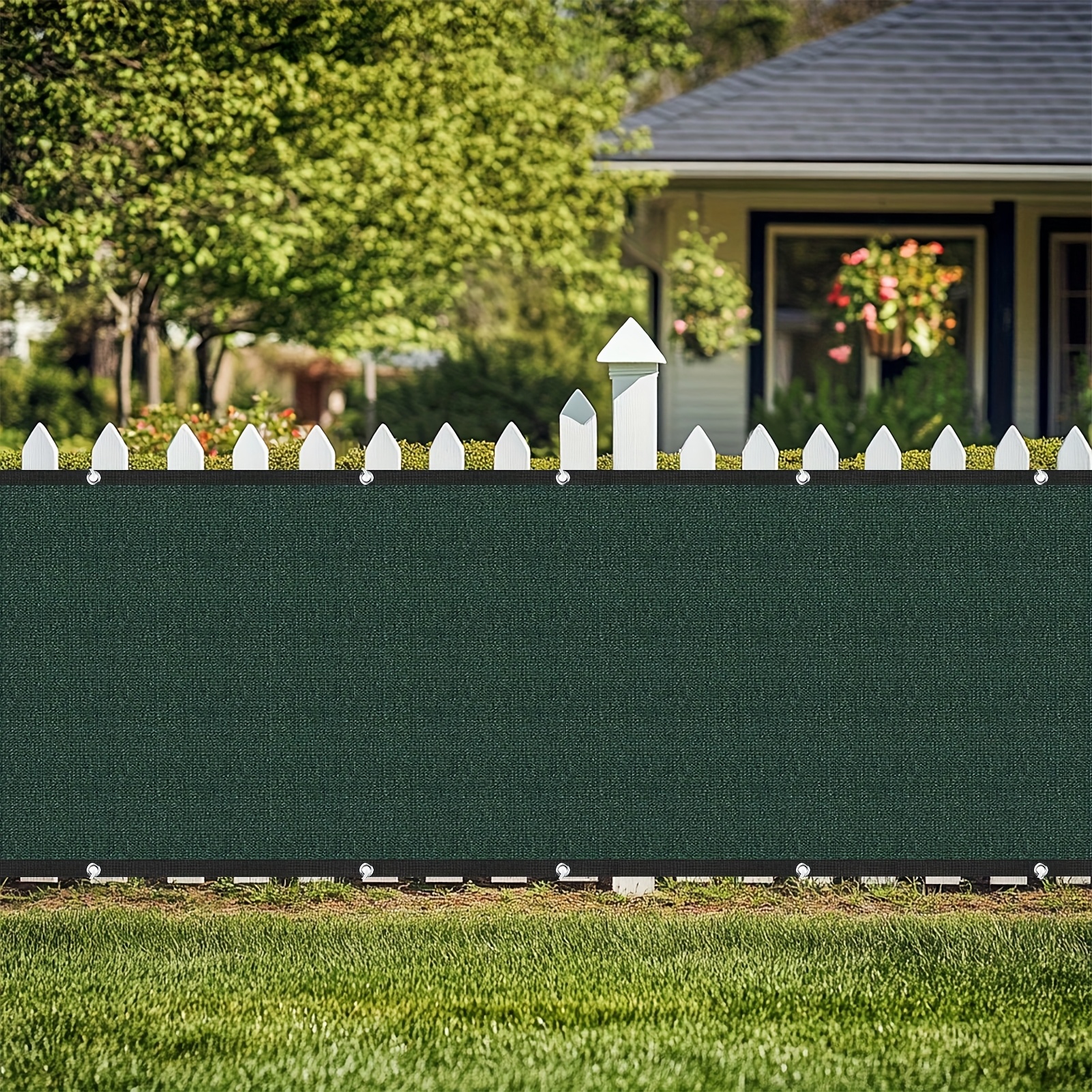 1 Set of Balcony Privacy Partition Screens, Full Blackout Opaque Fence Cover, for Apartment Railings/Outdoor Patios/Decks/Porches, with UV Protection and Windproof Dustproof