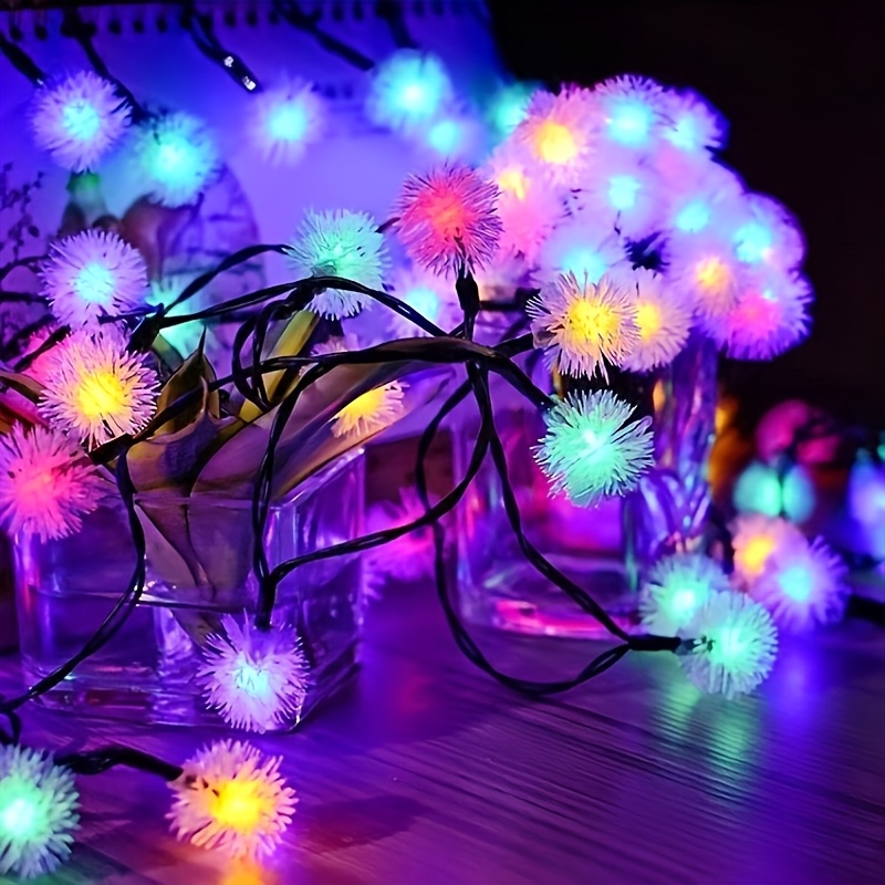 Solar- Dandelion Pom-pom String Halloween Christmas