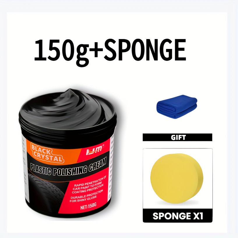 TEMU Universal Plastic And Rubber Repair Cream For Car Restoration, Suitable For Trim, Tire Shine, And Scratch Repair, Offering Protection Against Fading And Aging