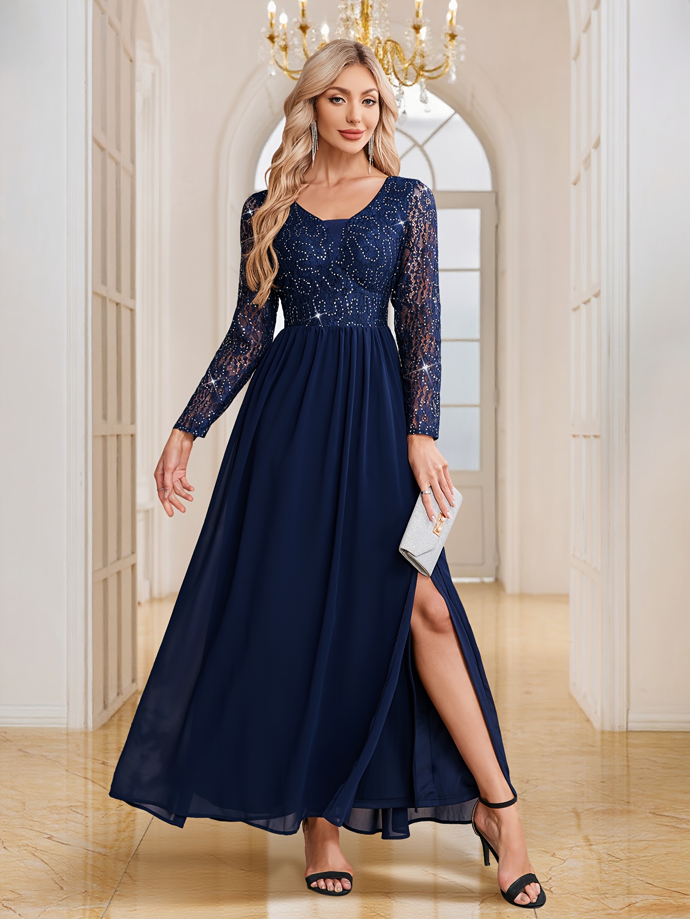 Amazon Vestido Largo Hermoso Vestidos Elegantes Mujer En Temu