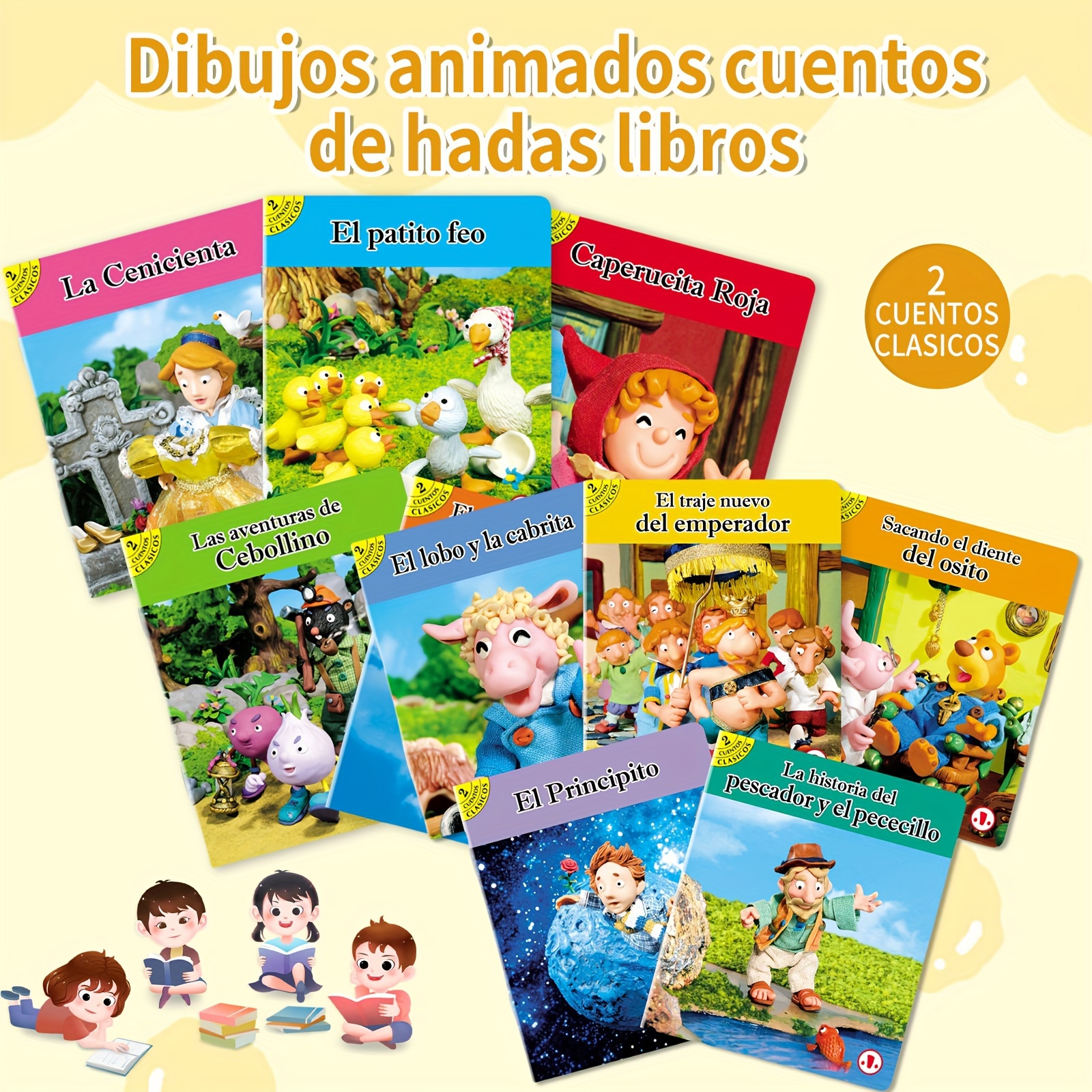 

Teeny Baby A Set Of Ten Children's Spanish-language Fairy Tale Books 2 Ten Different Children's Fairy Tale Books Enhance Children's Cognitive Skills And Imagination