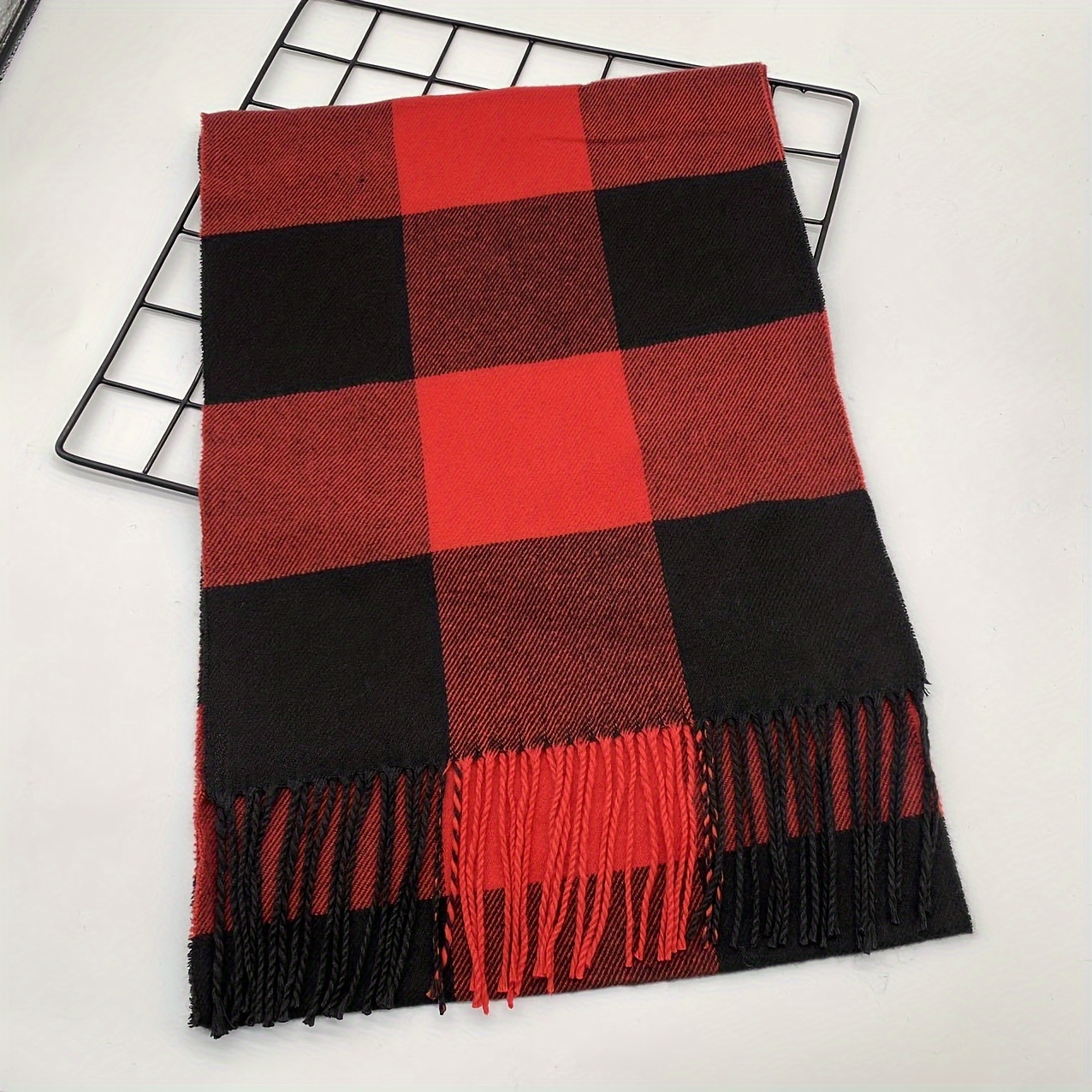 Men's Autumn Winter Warm Scarf, British Style Long Neck Scarf