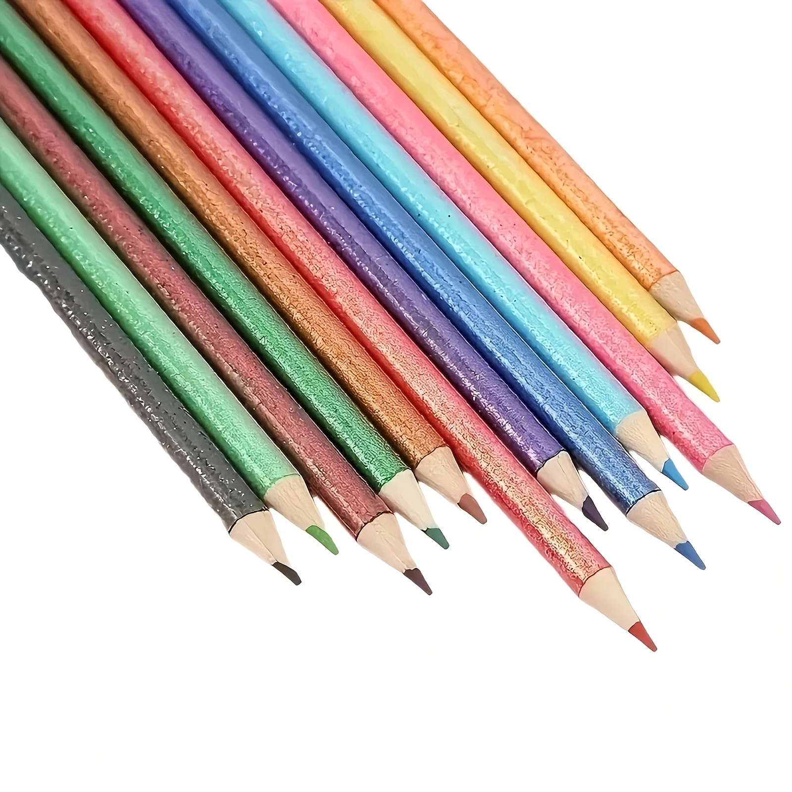 Image of 12-color/12pcs Colored Wooden Pencils, School Supplies. For Drawing, Painting, And Professional Art Use