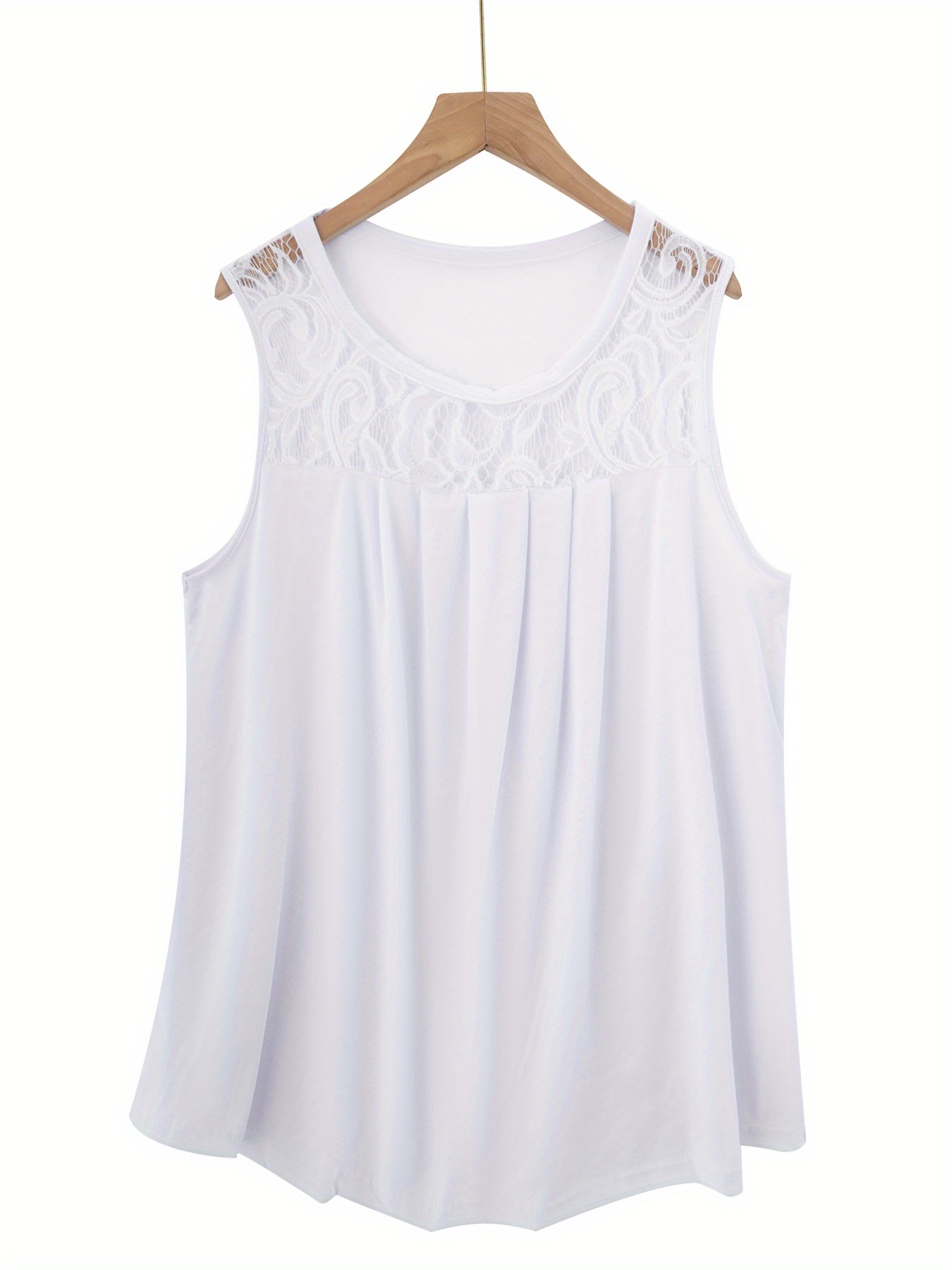 Solid Color Versatile Sleeveless Chest Pleated Casual Vacation Top