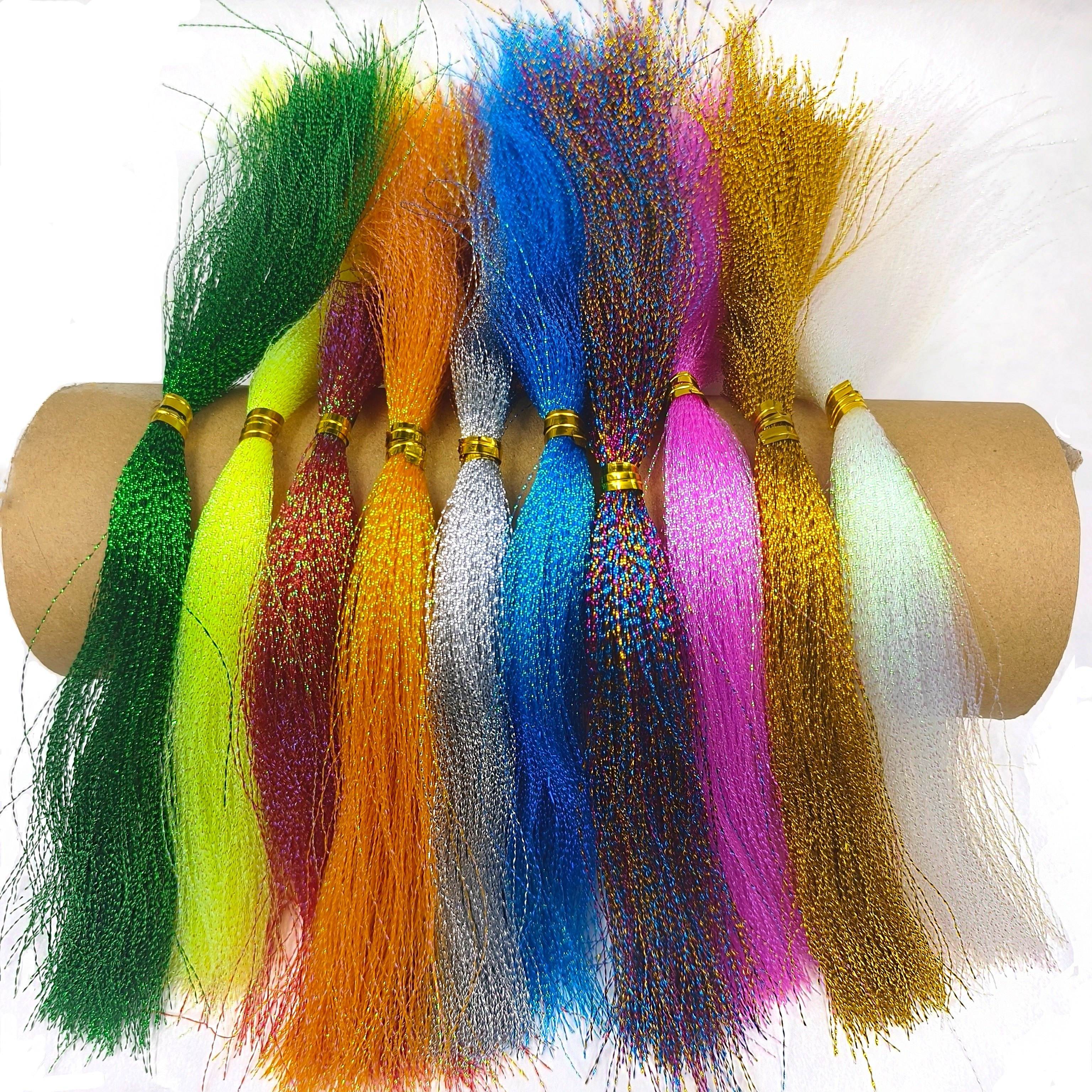 Flash Fishing Tying Materials Colorful Flash Cord Jig Hook - Temu