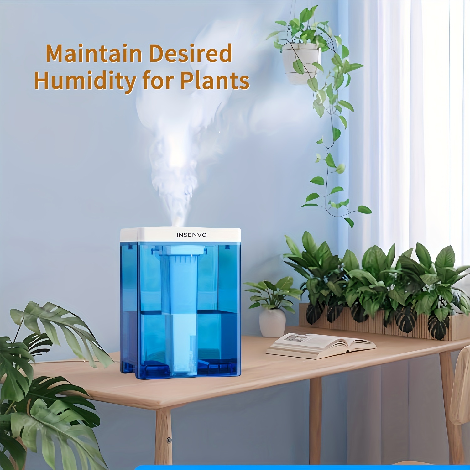 

Comfortable Humidifier For Large Bedrooms, Living Rooms, Offices, Pets, Plants, Humidifiers Silent And Comfortable Humidifier, 7 Humidifier, Ultrasonic Adjustable 3 Spray Outputs, 3 Timers, Auto Off