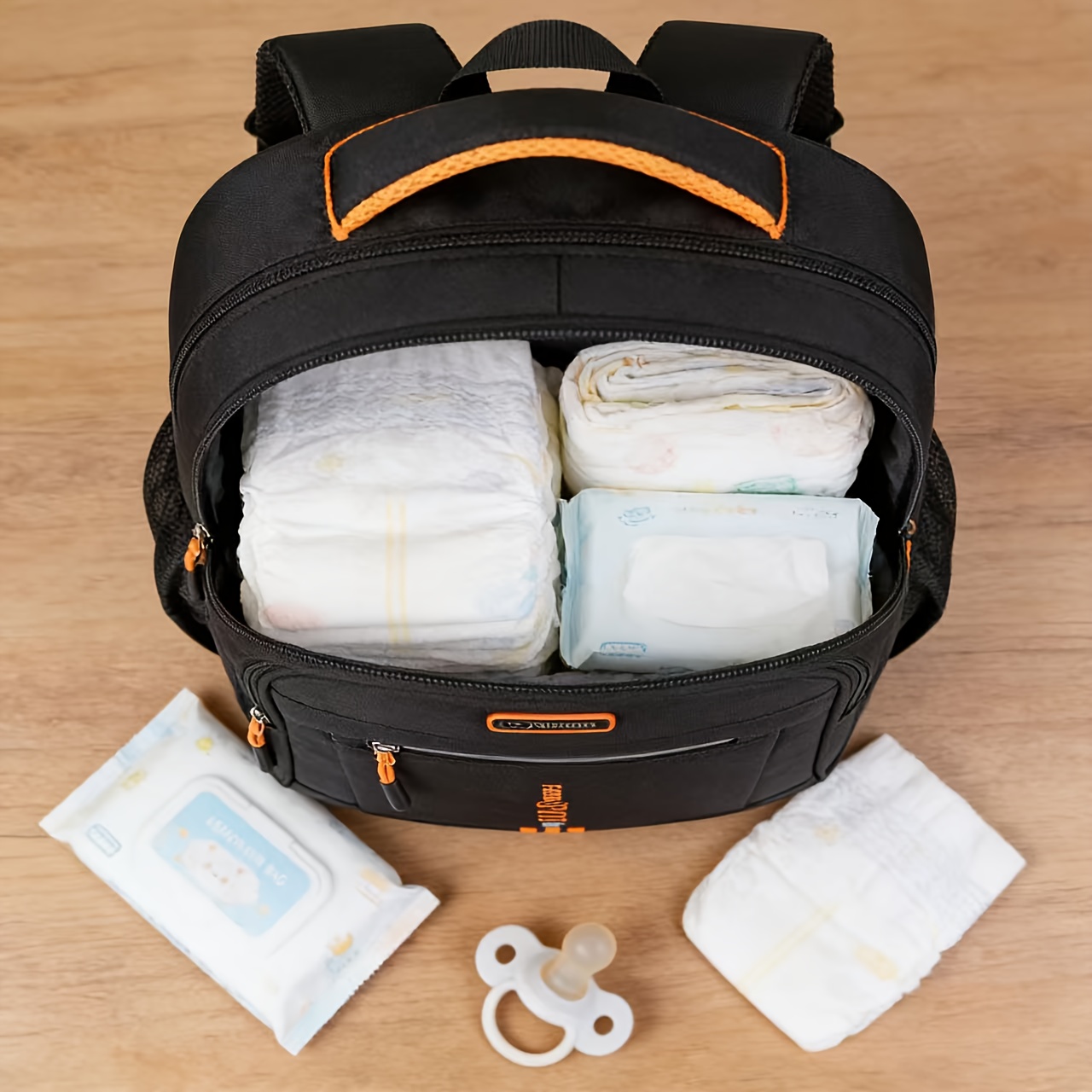 Utility-pocket backpack product view