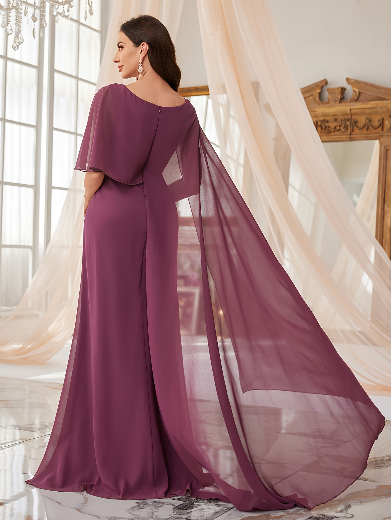 shoulder bridesmaid dress floral embellishments extra long