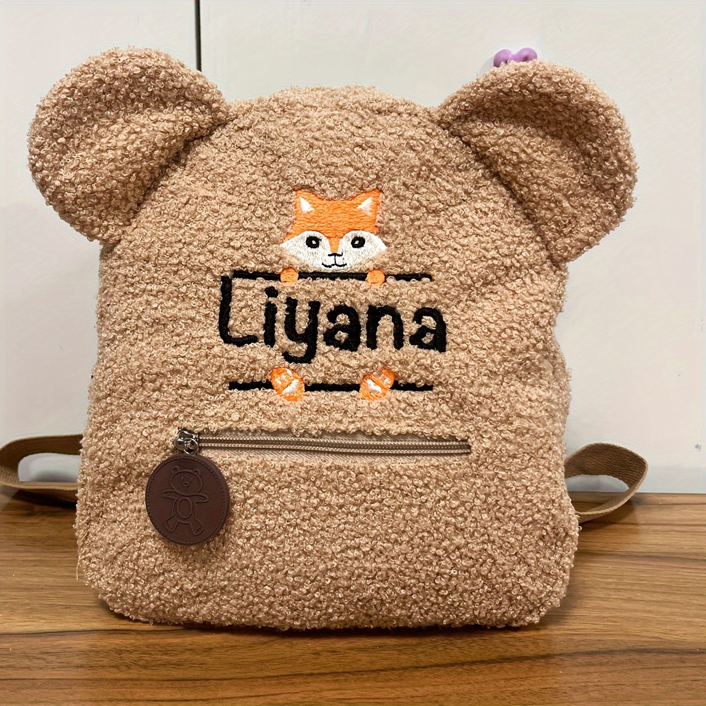 

Embroidered Backpack, Girls Teddy Bear Backpack, Custom Name Backpack, Embroidered Cosmetic Bag, Gift For Boys