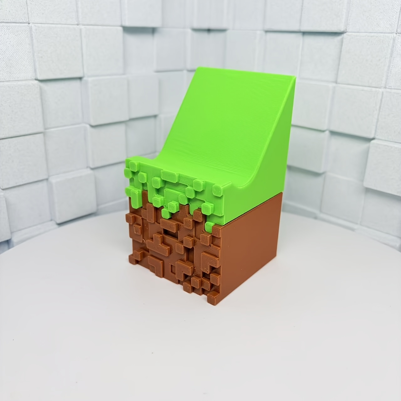 3d Printed Game Controller Stand, Brown-green Controller Holder, Creative Gaming Stand, Suitable For Controllers