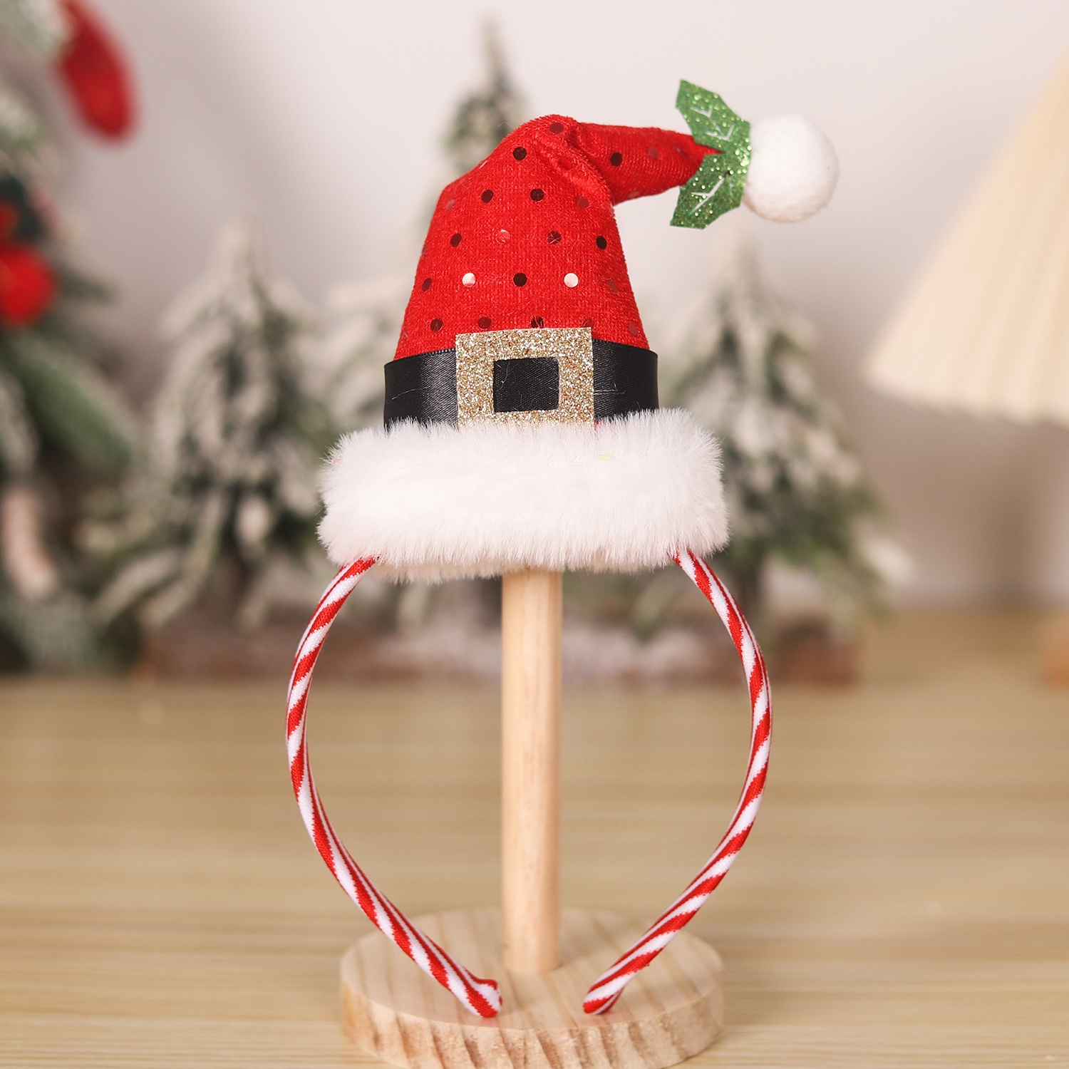 TEMU Christmas-themed Creative Holiday Headbands, Christmas Decorations, Holiday Party Scene Decor, Santa Claus/elf-style Headwear, Christmas Party
