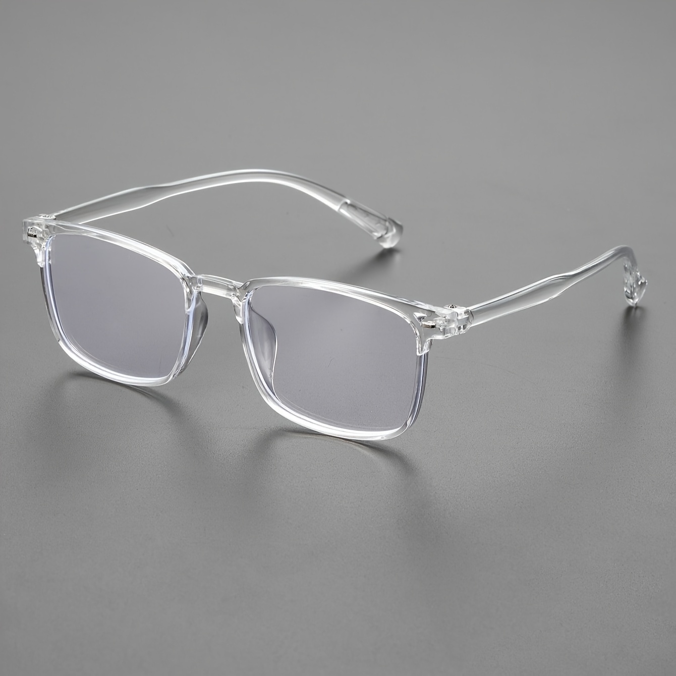 1pc Fashion College Flat Mirror Transparent Lenses, Suitable For Decoration And As A Gift