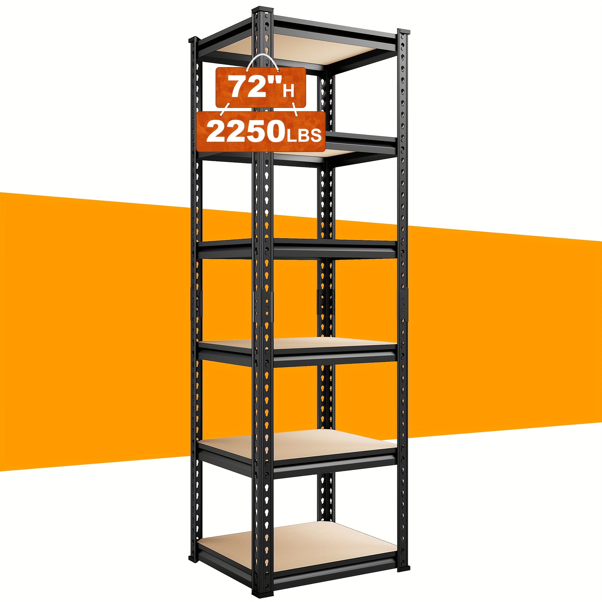 6-tier Rolling Bathroom Shelf, Standing Shelf