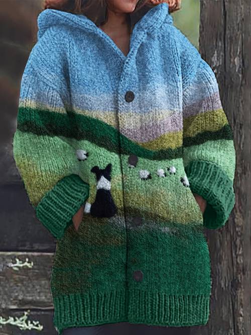 item picture 2025 popular autumn and winter cardigans with hats womens sweaters with long sleeves and loose button designs fashionable casual and items seasonal low items hot selling