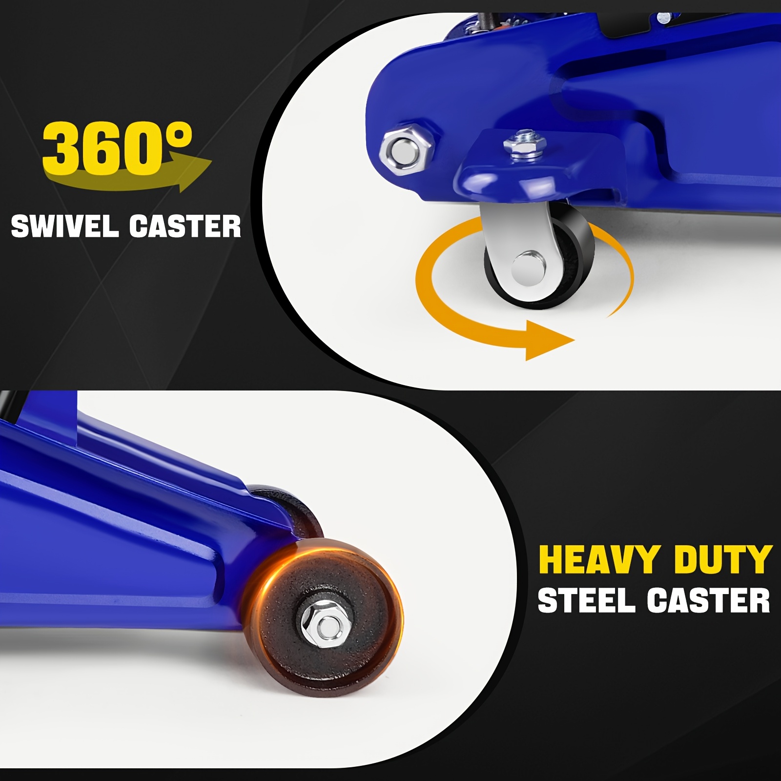 Heavy-Duty Hydraulic Car Trolley Jack with 2 Tons Capacity