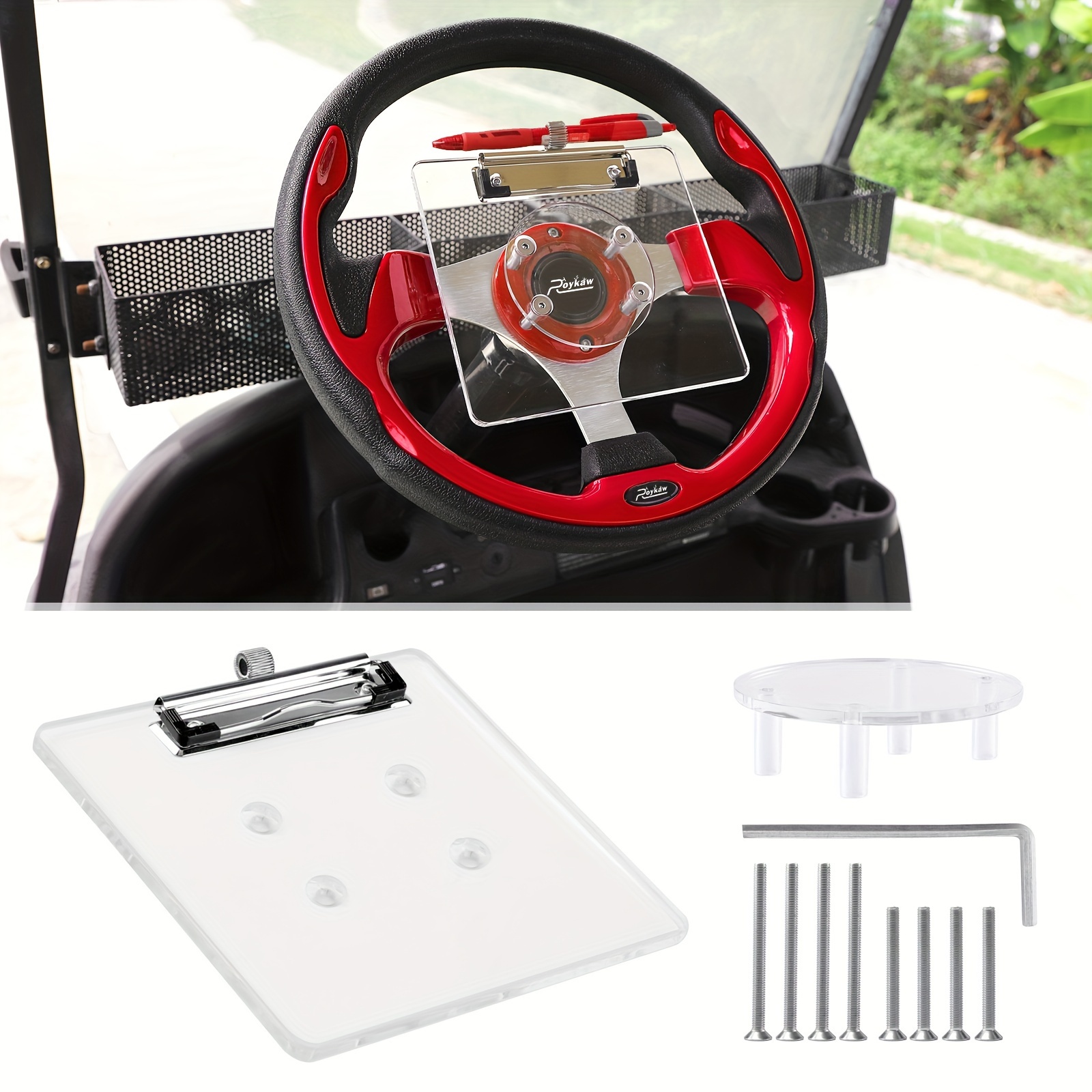 

Golf Cart Scorecard Holder With Pencil Holder, Compatible With Ezgo Club Car Yamaha