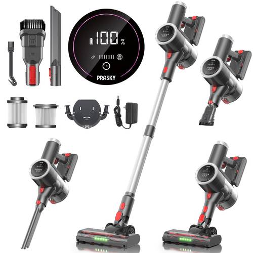 cordless vacuum cleaner 46kpa powerful stick vacuum with resistant to powerful suction rechargeable lightweight with washable filter crevice tools and versatile for carpet hard floor pet hair