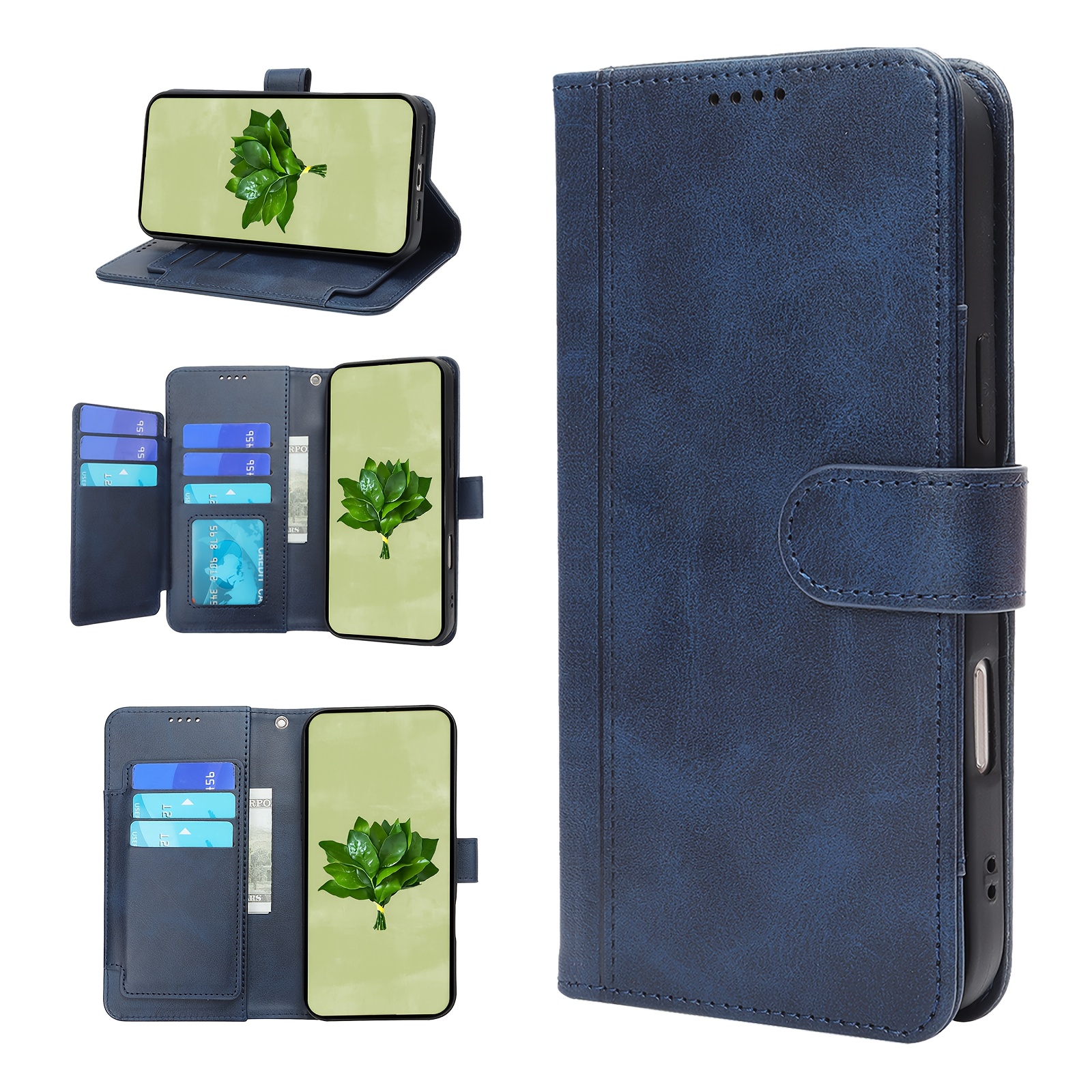 TEMU Phone Case: [for Iphone Phone Case] Flip Wallet Case For Iphone 16/16e/16 Pro/16 Plus/16 Pro Max Phone Case With Card Slots, Ladies Storage Bag