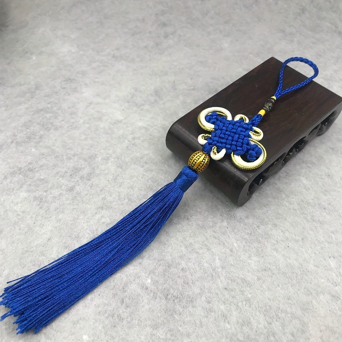 TEMU 1pc Pure Handmade Woven , Chinese Knot , Knot Belt, Tassel Decorative Pendant, Spring Ornament