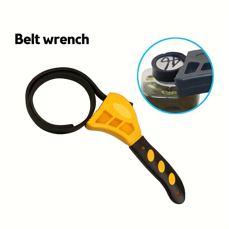 

Adjustable Rubber Strap Wrench - Multi-functional Bottle & Jar , For Automotive, Appliance & Plumbing Repairs, Tool