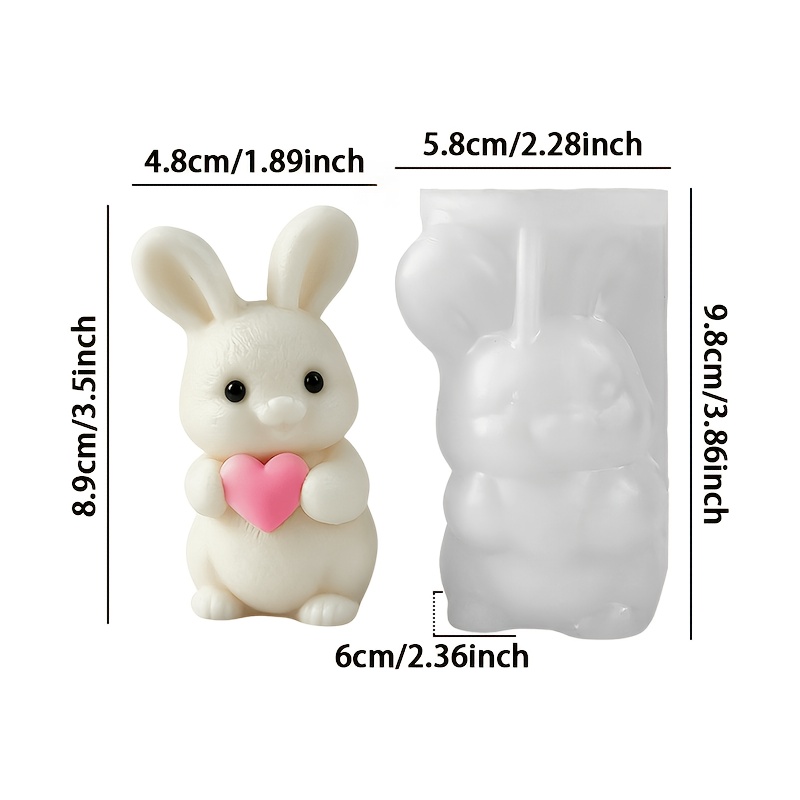TEMU Stampo in silicone e resina - Stampo in silicone 3D a forma di , disponibile nei modelli a cuore/- �� Materiale in silicone , qualit�, resistente
