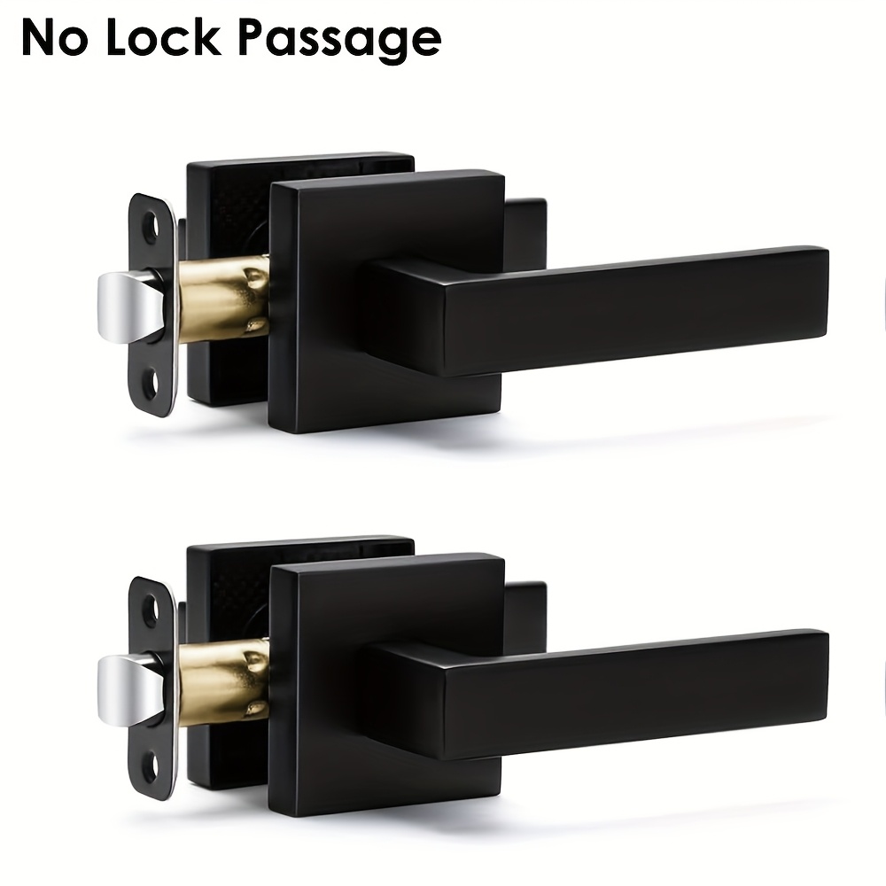   de puerta sin cerradura, con diseño cuadrado   mate, ideal para puertas de paso pesadas y   para puertas de diestros y zurdos,   para trasteros y pasillos.