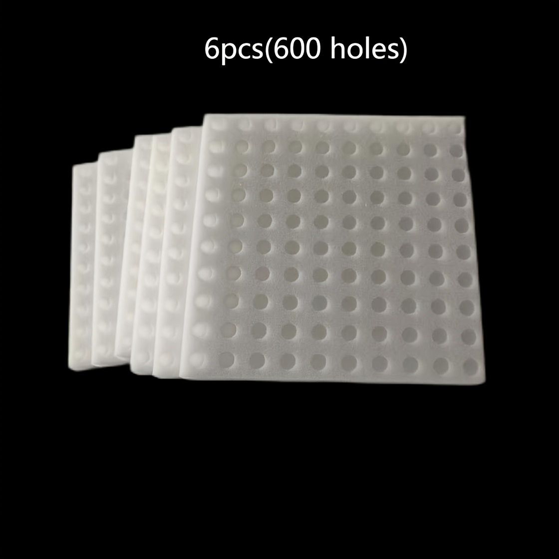 TEMU Pack Of 100, Hydroponic Sponge Planting Tools Square Seedling Sponge Greenhouse Hydroponic Sponge For Growing Vegetables Promotes Small Sprouts