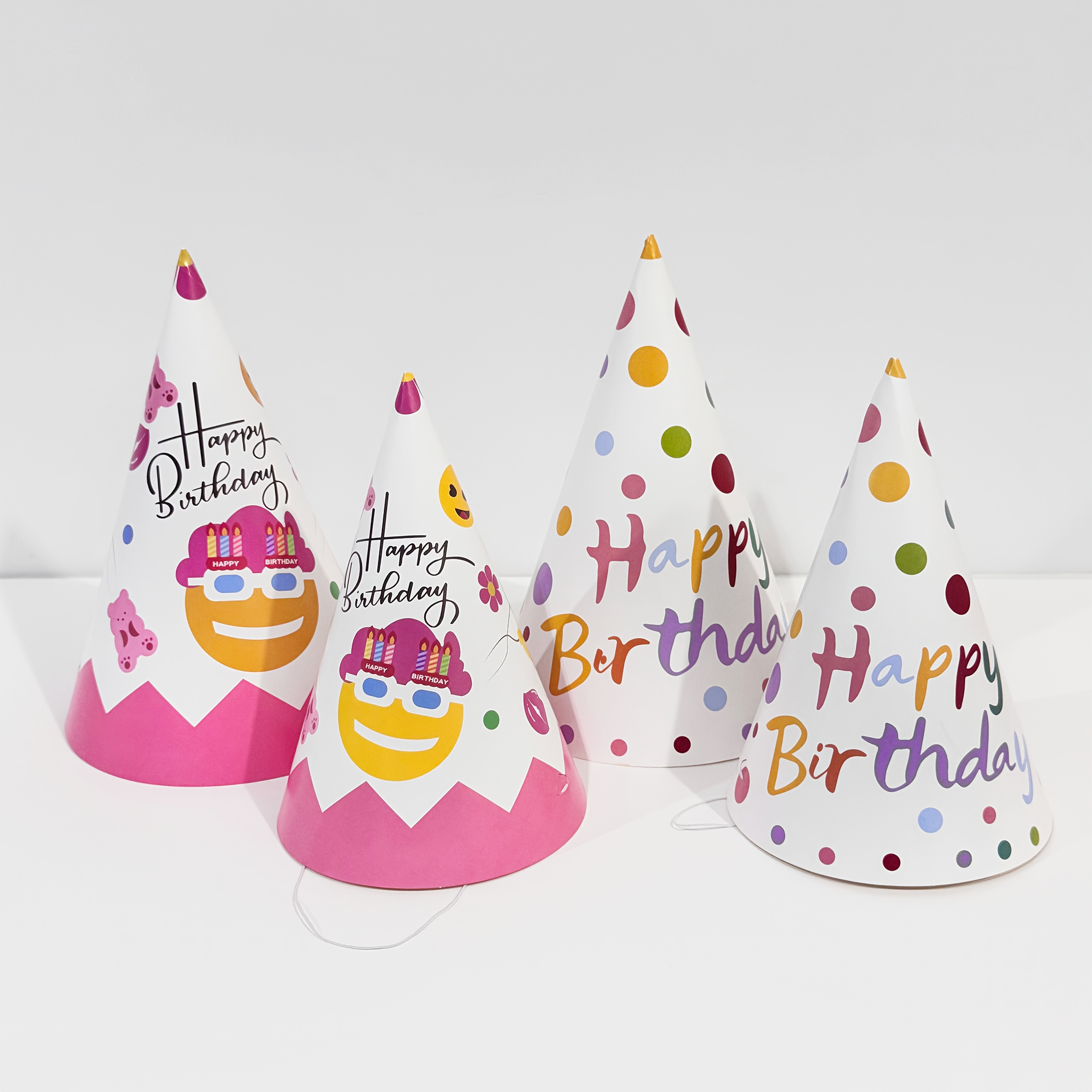 Party Hats 24 Pcs Cinema Birthday - Movie Theme Paper Crowns With Ropes ...