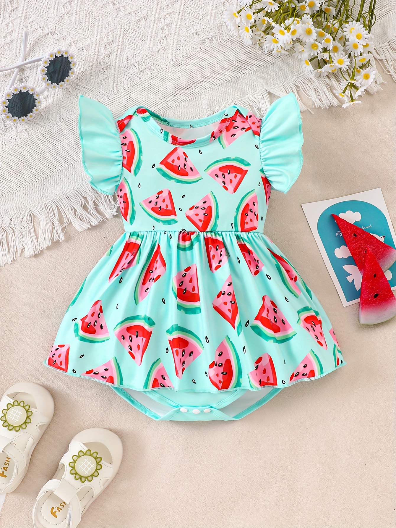 HOT Fancy Dress Watermelon Baby Dress Watermelon Dress For