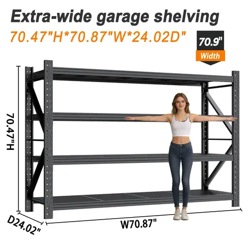 item picture garage shelving with pegboard 70 87 wide heavy duty storage shelves units and storage metal shelving adjustable shelves steel garage storage rack industrial utility shelf organization for kitchen pantry