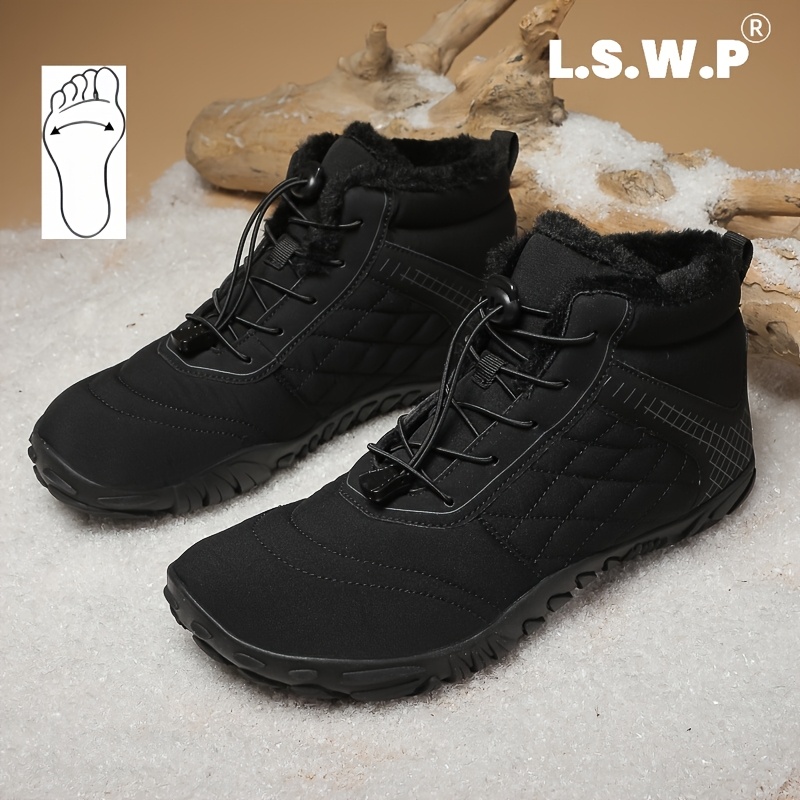 Men's Wide-Fit Hiking Boots with Cushioned Sole