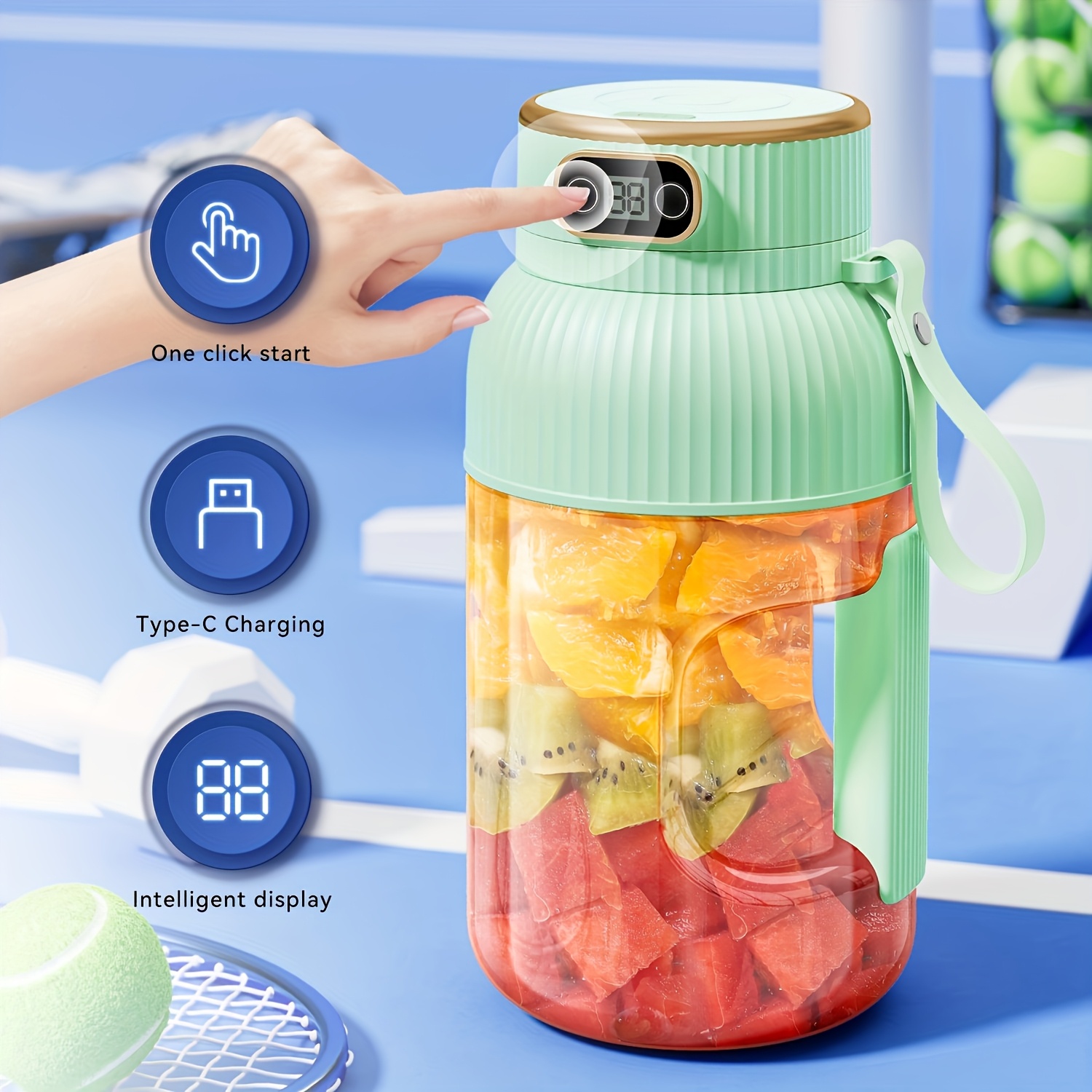 Fruit Juicer, Portable Multifunctional Drink Cup, Upgraded 10... product image 3