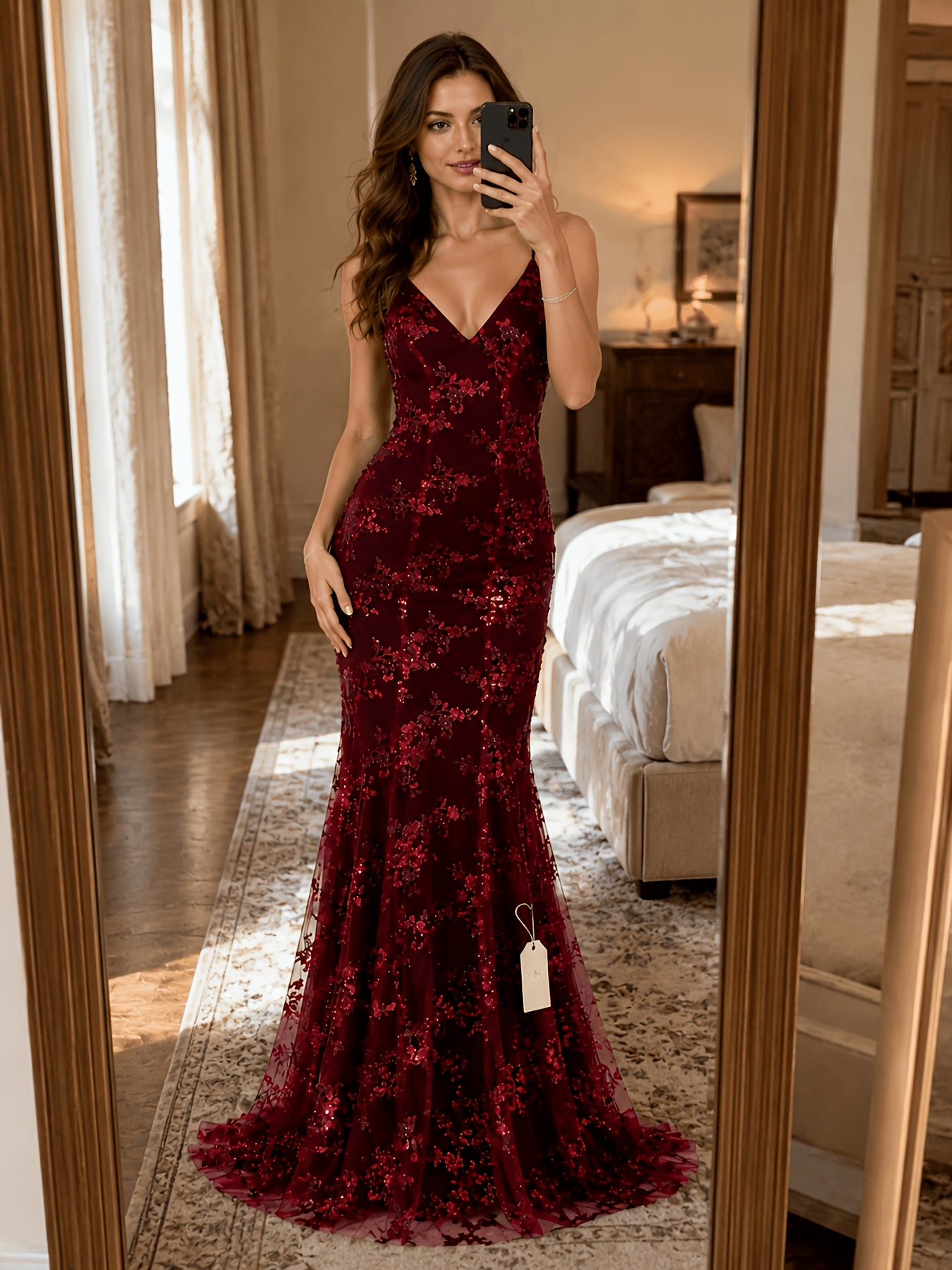 temu burgundy dress burgundy dress sold on Temu United States